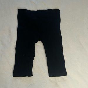 Ribbed Black biker Shorts